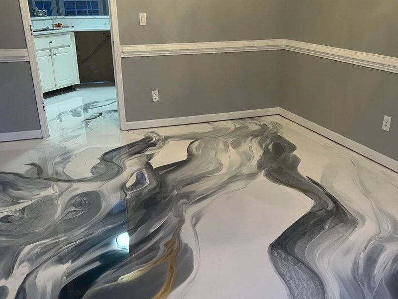 Flake chip epoxy garage Miramar Florida